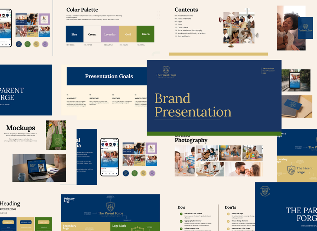brand identity design presentation graphic